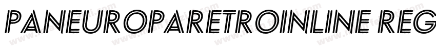 PaneuropaRetroInline Regular字体转换